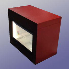 빨강/백색 높은 발광성 투명한 LCD 광고 전시 진열장