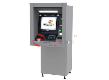 벽을 통해서 재정적인 벽 산 각자 서비스 은행업무 간이 건축물 ATM 기계