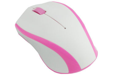 2 바탕 화면/컴퓨터를 위한 백색 분홍색 플러그 앤 플레이 3D 광학적인 2.4GHz 무선 쥐