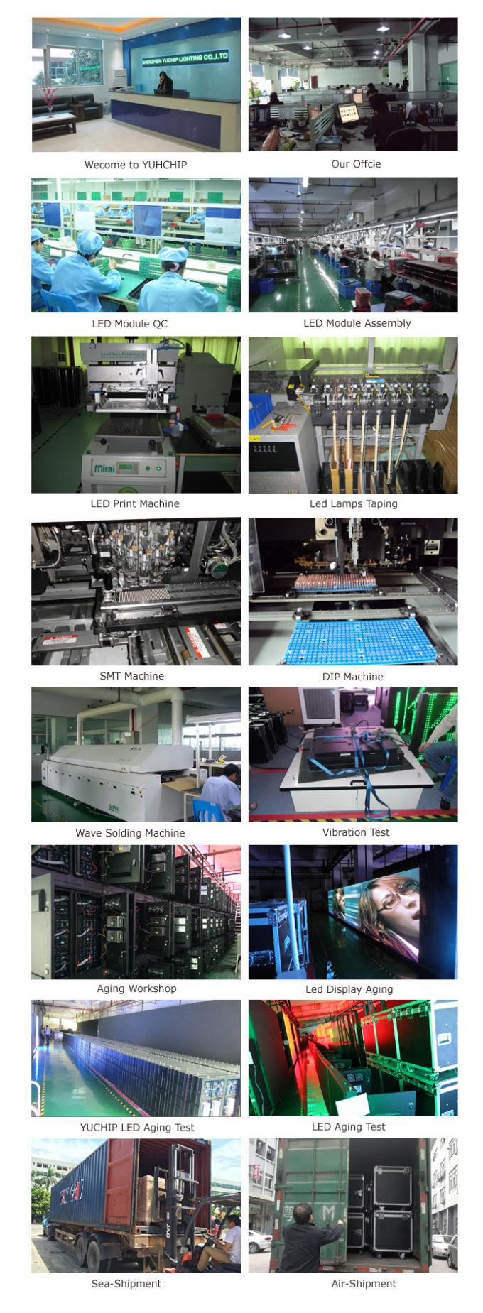 임대 단계 LED 영상 벽, 단계 LED 스크린 작업장