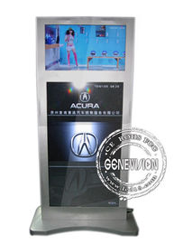 간이 건축물 디지털 방식으로 자유로운 서 있는 Signage, 55 인치 다 매체 광고 선수