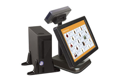 15 인치 Cuctomer 전시를 가진 상호 작용하는 터치스크린 POS 맨끝